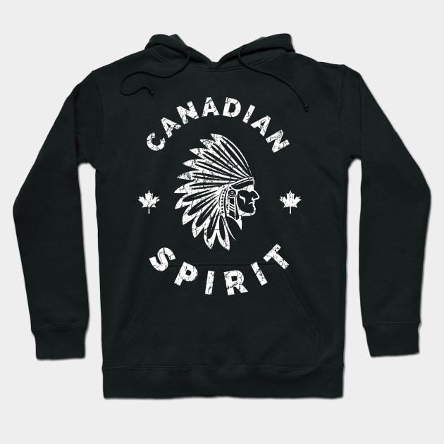 Native Canadian Spirit Vintage Canada Hoodie by Foxxy Merch